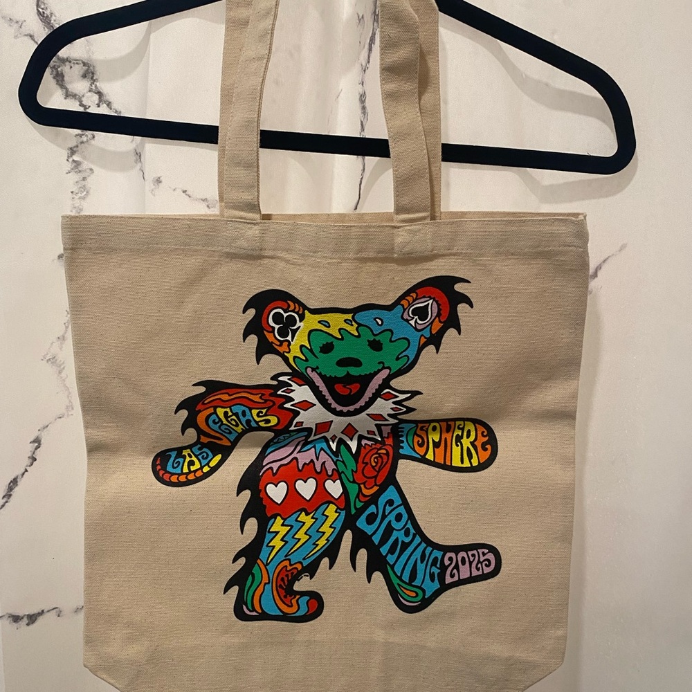 Dead Head Grateful Dead Colorful Graphic Tote Bag Brand New Sphere 2025
